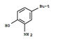 CAS第1199が付いている2つのアミノの4つのTert Butylphenolの染料の中間物46 8